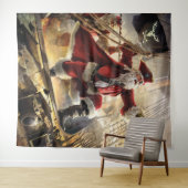 Pirate Santa Wandteppich (Beispiel (Horizontal))