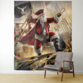 Pirate Santa Wandteppich (Beispiel)