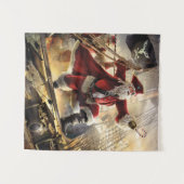 Pirate Santa Wandteppich (Vorderseite (Horizontal))