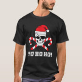 Pirate Santa Xmas Skull T-Shirt Weihnachten (Vorderseite)