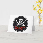 Pirate Savvy Karte (Gelbe Blume)