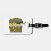 Pirate Schatztruhe mit Juwelen und Schwert Gepäckanhänger (Vorderseite horizontal)