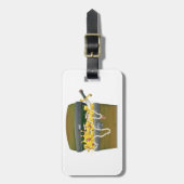 Pirate Schatztruhe mit Juwelen und Schwert Gepäckanhänger (Vorderseite vertikal)