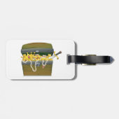 Pirate Schatztruhe mit Juwelen und Schwert Gepäckanhänger (Rückseite horizontal)