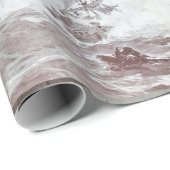 PIRATE SCHIFFBATTLE Schwarz-weiße graue Hues Geschenkpapier (Rolleneckpunkt)