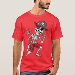 Pirate Sea Rock Rocker Heavy Metal Skeleton S T-Shirt