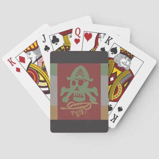 PIRATE SEVEN SKULL BY MASANSER PIXELAT SPIELKARTEN (Rückseite)