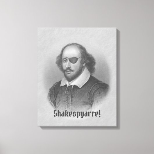 Pirate Shakespeare Leinwanddruck (Vorderseite)