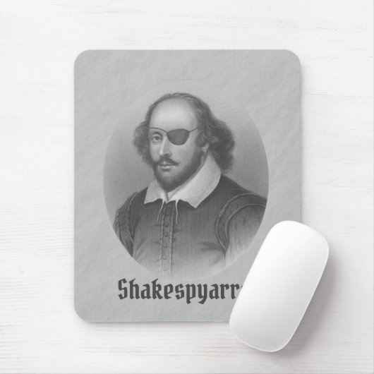 Pirate Shakespeare Mousepad (Mit Mouse)