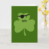 Pirate Shamrock Karte (Gelbe Blume)