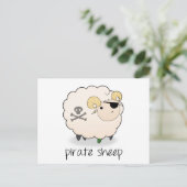 Pirate Sheep Postkarte (Stehend Vorderseite)