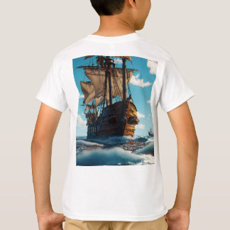 Pirate Ship Adventure 3D Animation T - Shirt