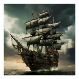 Pirate Ship Art Series - Erste Ausgabe #15 Poster