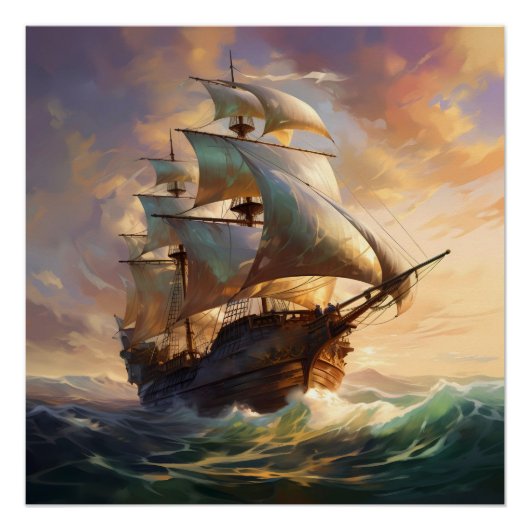 Pirate Ship Art Series - Erste Ausgabe #33 Poster (Vorderseite)