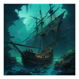 Pirate Ship Art Series - Erste Ausgabe #9 Poster