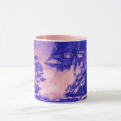 PIRATE SHIP BATTLE / blue purple Tasse (Zentrum)