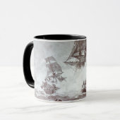 PIRATE SHIP BATTLE IN BLACK TASSE (Vorderseite Links)