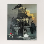 Pirate Ship Battle Jigsaw Puzzle (Vertikal)