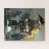 Pirate Ship Battle Jigsaw Puzzle (Horizontal)