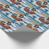 Pirate Ship Birthday Card - Ahoy Matey! Geschenkpapier (Ecke)