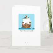 Pirate Ship Birthday Thank You Card Dankeskarte (Rückseite)