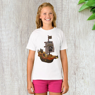 Pirate Ship Girls T - Shirt