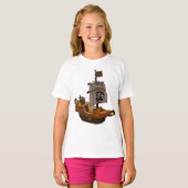 Pirate Ship Girls T - Shirt (Vorne ganz)