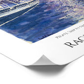 Pirate Ship in the Moonlight Poster (Ecke)