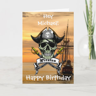 Pirate Ship kids Card Karte