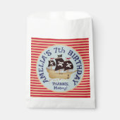 Pirate Ship Kindergeburtstag Party Geschenktütchen (Vorderseite)