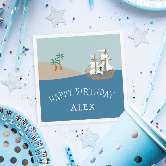 Pirate Ship Kindergeburtstag Party Serviette