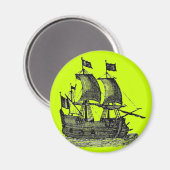 Pirate Ship Magnet (Vorderseite/Rückseite)