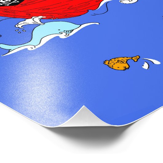 Pirate Ship Szene Fotodruck (Ecke)