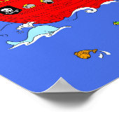 Pirate Ship Szene Poster (Ecke)