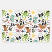 Pirate Ship Treasure Geburtstagspartei Geschenkpapier Set (Vorderseite 2)