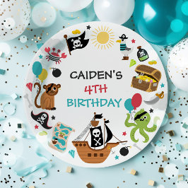 Pirate Ship Treasure Geburtstagspartei Pappteller