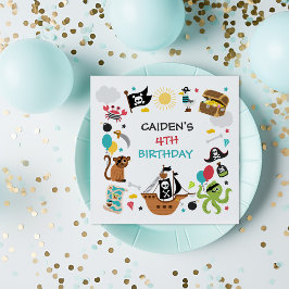 Pirate Ship Treasure Geburtstagspartei Serviette