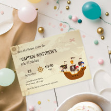 Pirate Ship Treasure Map Kindergeburtstag Party