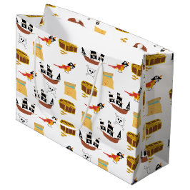 Pirate Ship Treasure Thest Muster Große Geschenktüte