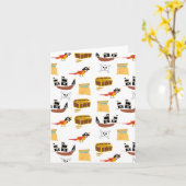 Pirate Ship Treasure Thest Muster Karte (Gelbe Blume)