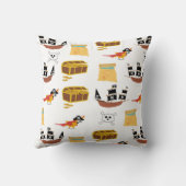 Pirate Ship Treasure Thest Muster Kissen (Rückseite)