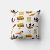 Pirate Ship Treasure Thest Muster Kissen (Vorderseite)