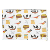 Pirate Ship Treasure Thest Muster Kissenbezug (Vorderseite-Links)