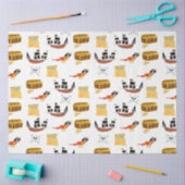 Pirate Ship Treasure Thest Muster Seidenpapier (Basteln)