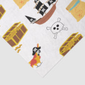 Pirate Ship Treasure Thest Muster Seidenpapier (Ausschnitt)