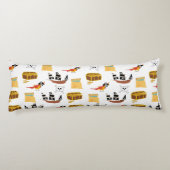 Pirate Ship Treasure Thest Muster Seitenschläferkissen (Rückseite)