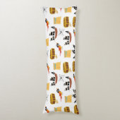 Pirate Ship Treasure Thest Muster Seitenschläferkissen (Vorderseite Vertikal)