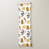 Pirate Ship Treasure Thest Muster Seitenschläferkissen (Rückseite (Vertikal))