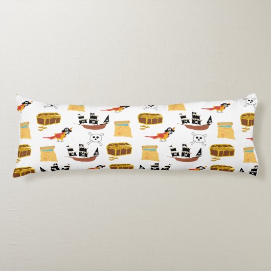 Pirate Ship Treasure Thest Muster Seitenschläferkissen (Vorderseite)