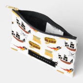 Pirate Ship Treasure Thest Muster Zubehörtasche (Offen)